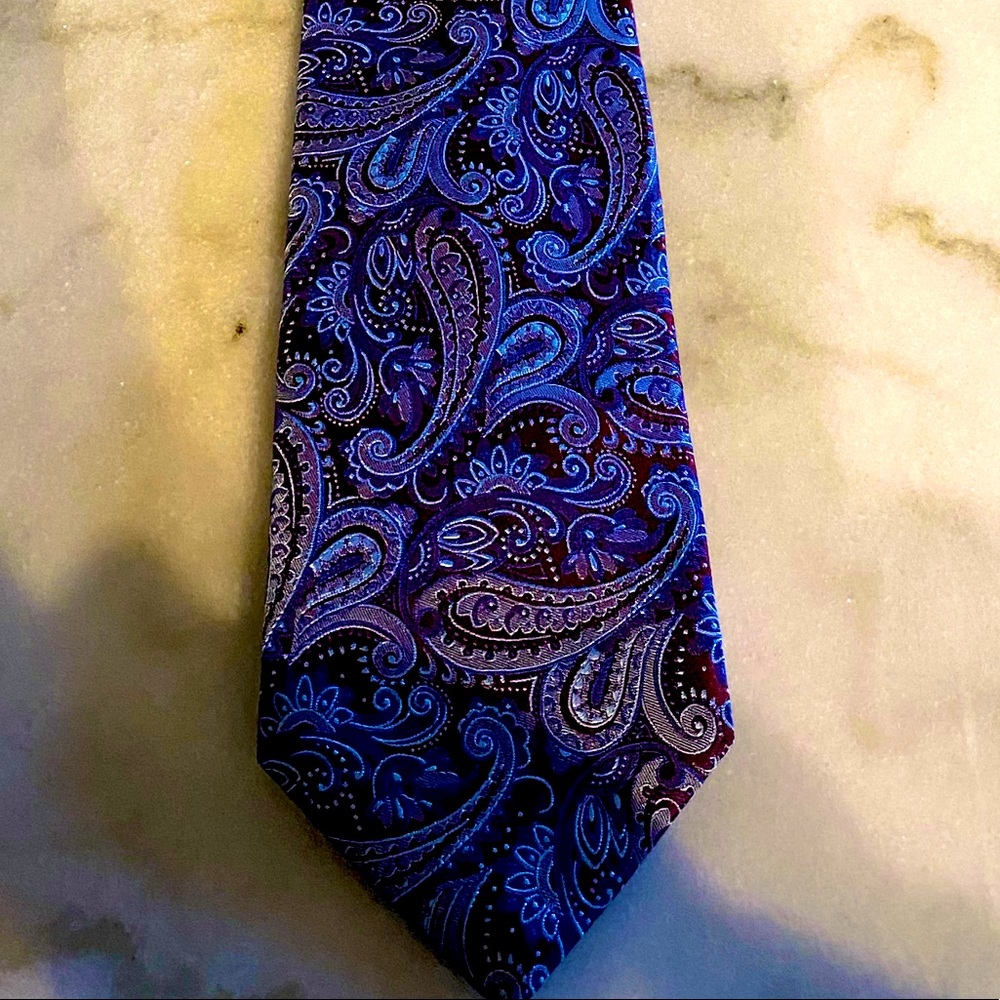 Hugo boss iridescent paisley tie (like new)